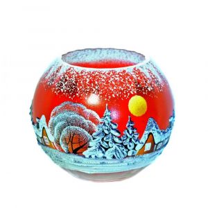 Victoria Bella 6429/220/RW, 7-Inch H Glass Vase with 