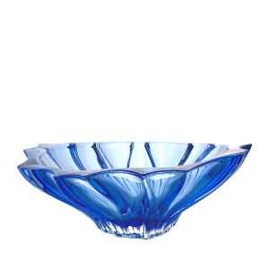Aurum Crystal™ AU52045, 13-Inch Sprayed Blue Fruit Bowl, 