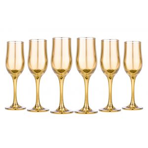 Honey 6.5-Ounce Champagne Flutes, Set of 6