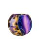 Victoria Bella 6429/220/PA, 7-Inch High Glass Vase with Pattern: Purple Mozaic Abstract, EA