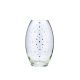 Victoria Bella 6578/260/BN, 10-Inch High Glass Vase with Blue White Rhinestone, EA