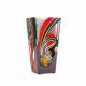 Victoria Bella 7011/200/GA, 8-Inch High Glass Vase with Pattern: Grey and Red Abstract, EA