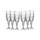 Neman Crystal GB6701-X, 7 Oz Lead Crystal Champagne Cglasses, Set of 6