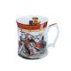 Carmani CR-016-6004, 16 Oz Porcelain Mug in Metal Moneybox with Honda Motorbike Print, EA