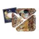 Carmani CR-198-7101, 8x10-Inch Triangular Glass Plates with G. Klimt 