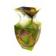 Victoria Bella 9546/300/GS 12-Inch High Glass Vase. Pattern: Green Space
