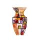 Victoria Bella 9546/300/RM 12-Inch High Glass Vase. Pattern: Golden Mosaic