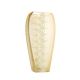 Victoria Bella 9548/315/AG 12-Inch High Glass Vase. Pattern: Abstract of Gold