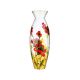 Victoria Bella 9725/510/PC 20-Inch High Glass Vase. Pattern: Poppy Classic