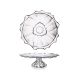 Aurum Crystal™ AU52105, 14-Inch Diameter Plantica Crystal Footed Plate, EA