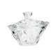 Aurum Crystal™ AU60410, 6x5-Inch Angles Rectangular Crystal Little Bowl With Lid, EA