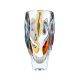 Bohemia JS31733 12-Inch High Lead Free Crystal Bamboo Vase with Lister