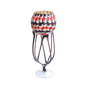 Jozefina 01057500.19C, 20-Inch High Spider Glass Vase, EA