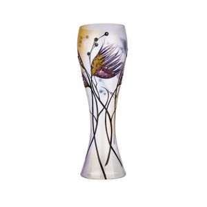 Victoria Bella 10303/500/FL, 20-Inch High Glass Vase with Pattern: Decorative Flower Lilac, EA