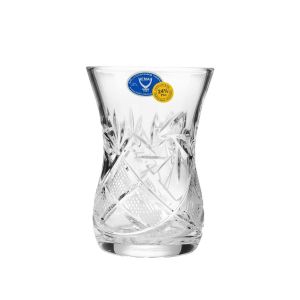Neman Crystal GS8845/123-X, 5 Oz. Lead Crystal Turkish Tea Glasses, Set of 6