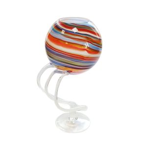 Jozefina 01156330.14L 13-inch Height Galaxy Glass Vase, EA