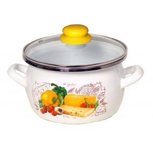 Santex ES2430112-CG, 3.0L Enamel Cooking Pot 