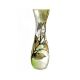 Victoria Bella 10253/500/ALG 20'' Height Glass Vase. Pattern: Leaf Abstract Green Background