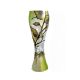 Victoria Bella 10303/500/ALG, 20-Inch High Glass Vase with Pattern: Leaf Abstract Green Background, EA