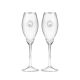Popov 10457-076, 8-1/4 Oz Brooch Swarovski Jeweled Wine Glasses w/ Rhinestones, Set of 6
