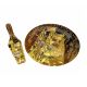 Carmani CR-198-8071 11-Inch Gustave Klimt Decorative Plate and Spatula Set, 2/SET