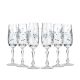 Neman Crystal 7 Oz Lead Crystal White Wine Goblet in Gift Box 900/218 Rhinestones. Set of 6
