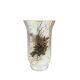Victoria Bella 6487/300/RB 12'' Height Glass Vase. Pattern: Rose In Bronze