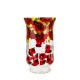Victoria Bella 6487/400/FR 16-Inch High Falling Red Rose Glass Vase, EA