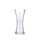 Victoria Bella 7756/300/RN 12'' Height Glass Vase. Pattern: Red White Rhinestone