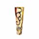 Victoria Bella 7898/400/BBA 16-Inch High Brown Beige Abstract Glass Vase, EA