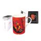 Carmani CR-046-0203, 13 Oz Porcelain Mug with Wassily Kandinsky Print Design, EA