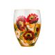 Victoria Bella 8506/285/PR 12'' Height Glass Vase. Pattern: Poppy Red