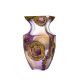 Victoria Bella 9546/300/LS 12'' Height Glass Vase. Pattern: Lilac Space
