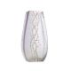 Victoria Bella 9548/300/SR 12'' Height Glass Vase. Pattern: Silver Rain