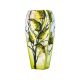 Victoria Bella 9548/315/ALG 12'' Height Glass Vase. Pattern: Leaf Abstract Green Background
