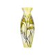 Victoria Bella 9725/510/FG 20'' Height Glass Vase. Pattern: Flower On Green