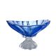 Aurum Crystal™ AU52048, 13-Inch Sprayed Blue Footed Fruit Bowl, 