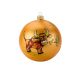 Bull with a Flower 4.7-Inch Christmas Tree Glass Ball, Hand-Painted Decorative Christmas Ornaments, Individually Packed Home Decor Appliance, Great Gift Idea for New Year's Day