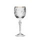 Neman Crystal TM7641G-X, 8 Oz Lead Crystal Wine Glasses with Gold Rims, Set of 6