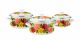 Rose Paradise Enamel Cooking Pots, 2, 3 and 4 Liters, Kitchen Cookware Set, Home Cooking Appliance, Set of 3