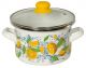 Santex ES2250112-O, 5.0L Enamel Cooking Pot with 