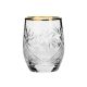 Neman Crystal GL5108-50G-X, 1.7 Oz Lead Crystal Vodka Shot Glasses with Gold Rims, Set of 6