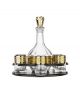 Versailles Bar Set 6 Shot Glasses with Stand and Decanter