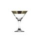 Crystal Goose GX-08-410, 5.7 Oz Martini Cocktail Glasses with Bronze Rim, Set of 6