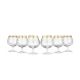 Crystal Goose TL40-1740 8 Oz Crystal Cognac Glasses, Set of 6 Pieces