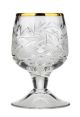 Neman Crystal WG5290G-X, 1.7 Oz Lead Crystal Sherry Shot Glasses with Gold Rims, Set of 6